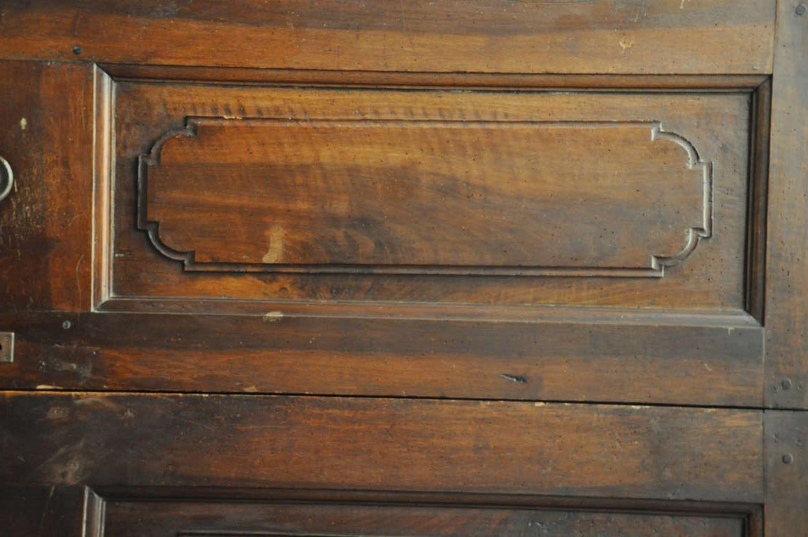Wood A Very Fine Italian Walnut Door, 17th Century For Sale