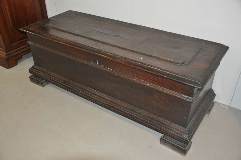 A  17th Century Walnut Chest Italy