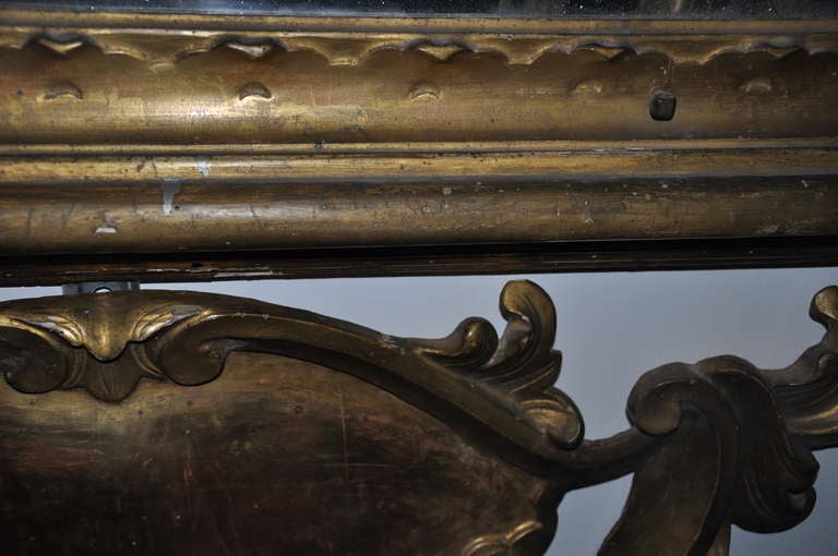 An Important 18th Century Bolognese Giltwood Mirror