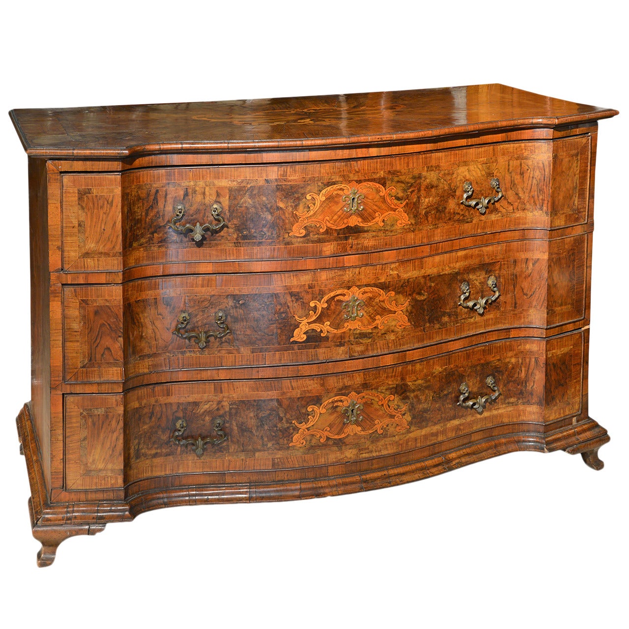 Very Fine Italian Chest of Drawers, Mid-18th Century For Sale