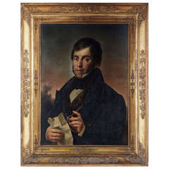 Adeodato Malatesta (Modena, 1806-1891) Portrait de Gaetano Gamorra