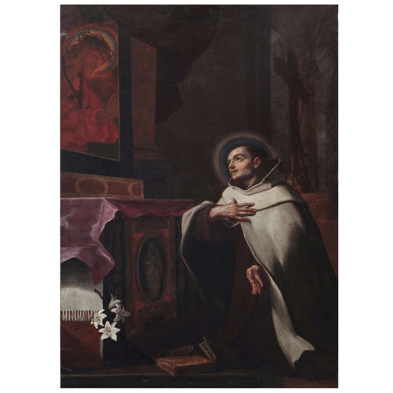 Cesare Gennari (Cento, 1637- Bologna, 1688) "Saint John of the Cross" For Sale