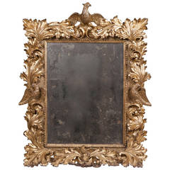 Rare Giltwood Mirror, 17th Century
