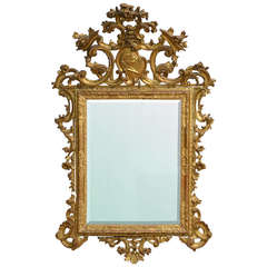 18th Century Giltwood Mirror, Emilia Romagna, Parma