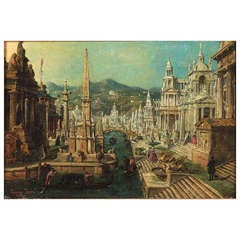 Zanin Francesco (1843 - 1890) Architectural caprice