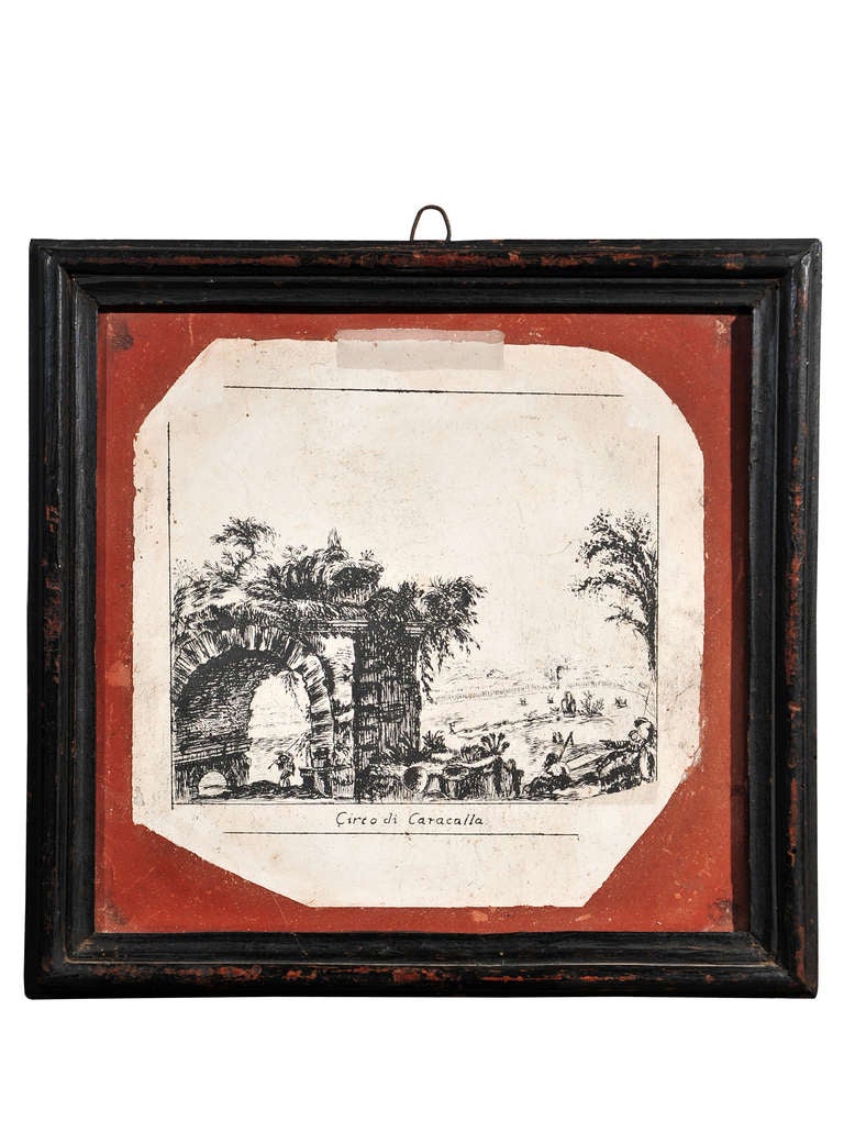 A Very Rare Pair of Scagliola Plates End of 18th Century