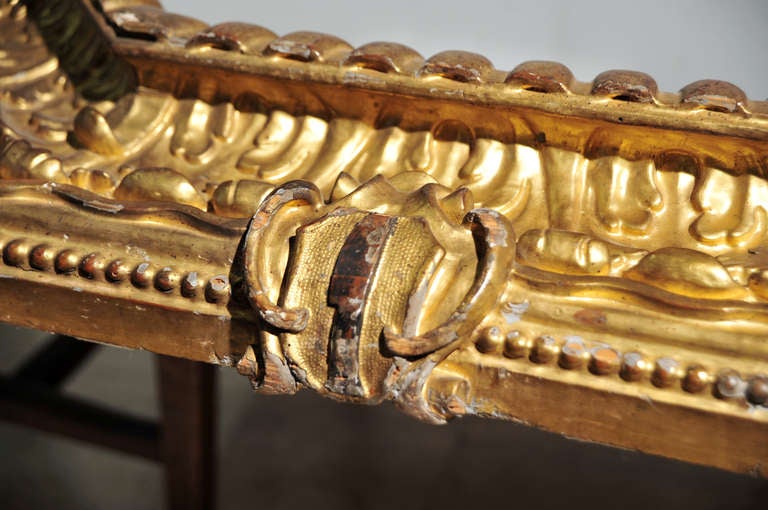 17th Century Carved and Gilded Tuscan Frame