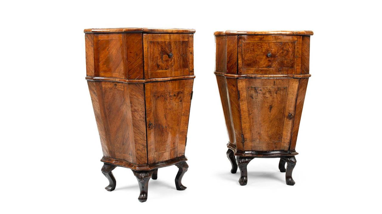 Important Pair of Italian Cabinets, Venice, 18th Century