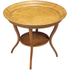 A Fruitwood Two-Tier Table