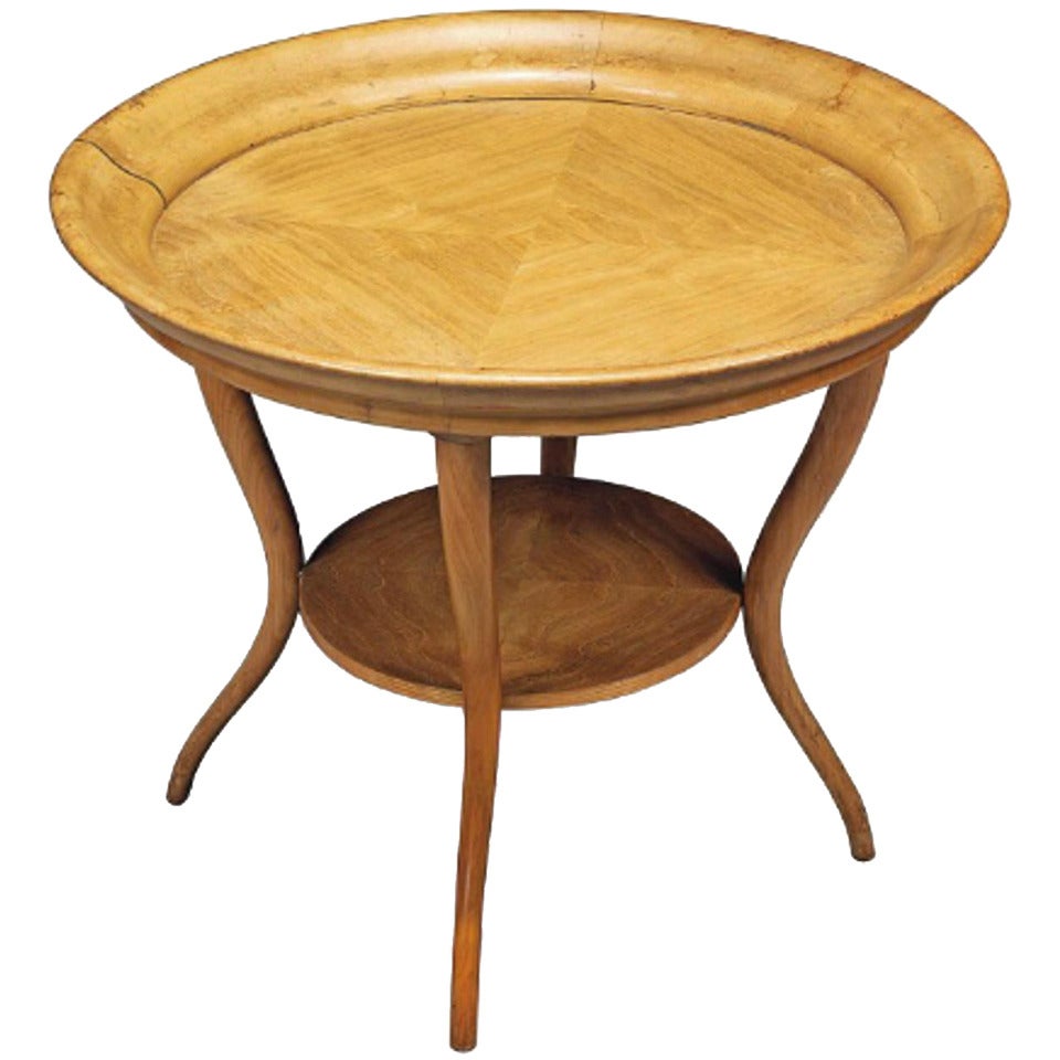 A Fruitwood Two-Tier Table For Sale