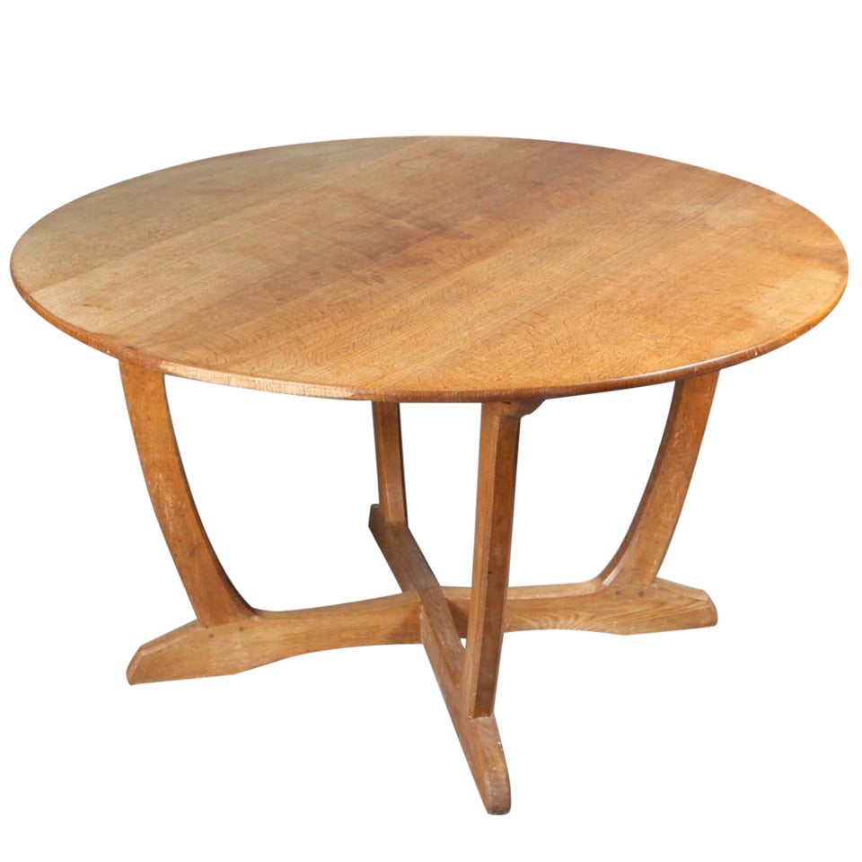 Cotswold School Oak Center Table For Sale