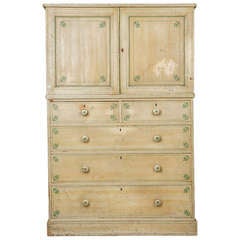 Antique Painted Victorian Cupboard