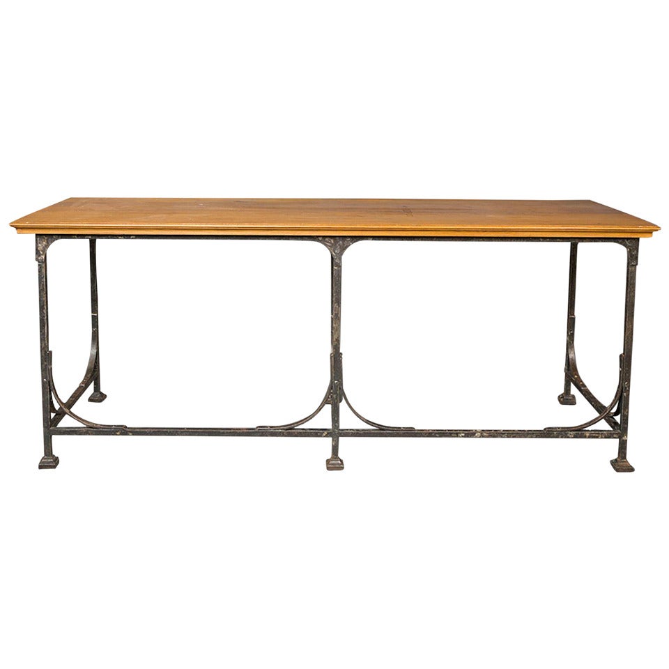 French Industrial Table For Sale
