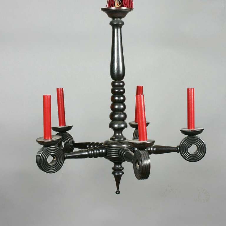 Portuguese Ebony Chandelier