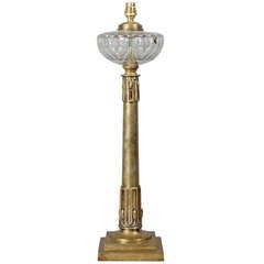 Brass Column Lamp