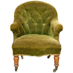 Antique Upholstered Armchair