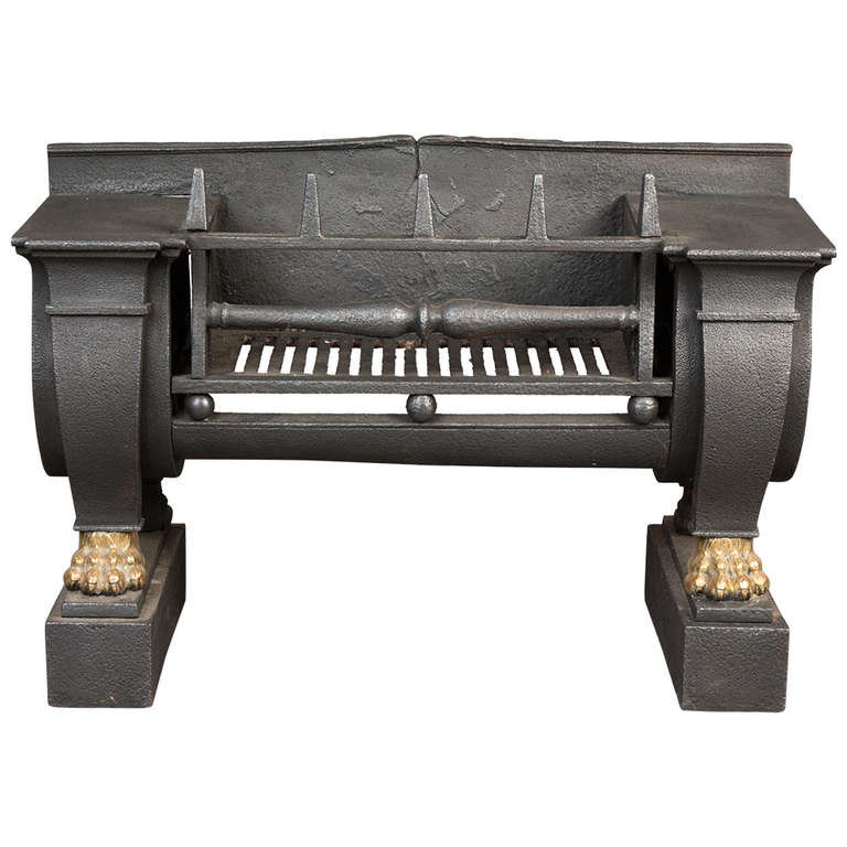 Cast Iron Fire Grate at 1stdibs