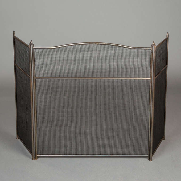 A bronze folding spark guard
