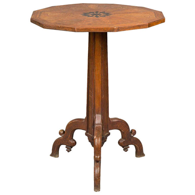 Oak Octagonal Table For Sale