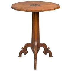 Antique Oak Octagonal Table