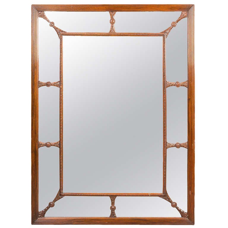 Mahogany Wall Mirror For Sale