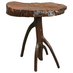 Slab Yew Wood Table