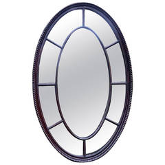 Antique Large Oval Mirror
