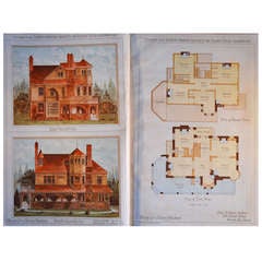 Collection of 19th Century Period Architectural Chromolithographs