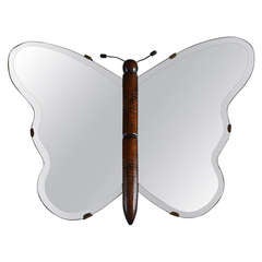 Attractive Butterfly Shaped Art Deco Mirror