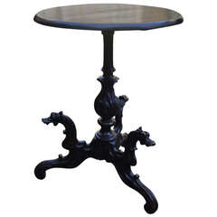 Antique Grand Tour 19th Century Black Forest Smoker's Table