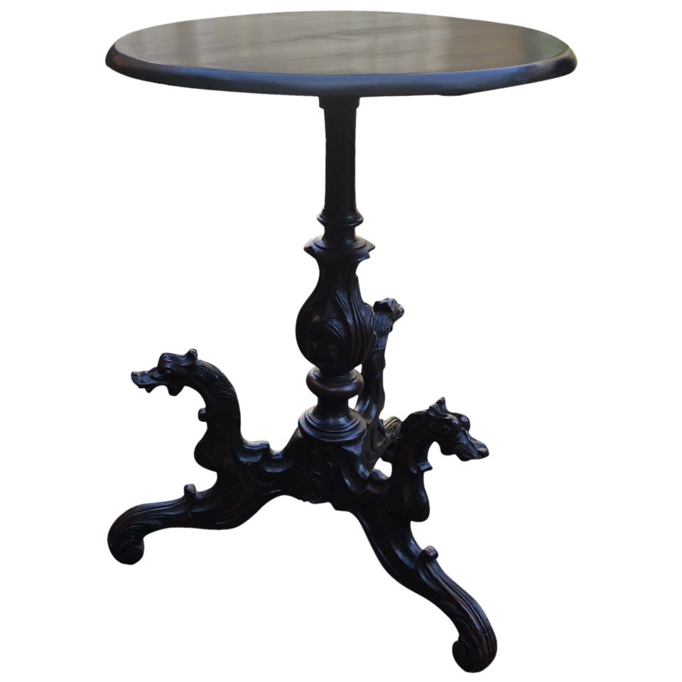 Grand Tour 19th Century Black Forest Smoker's Table For Sale