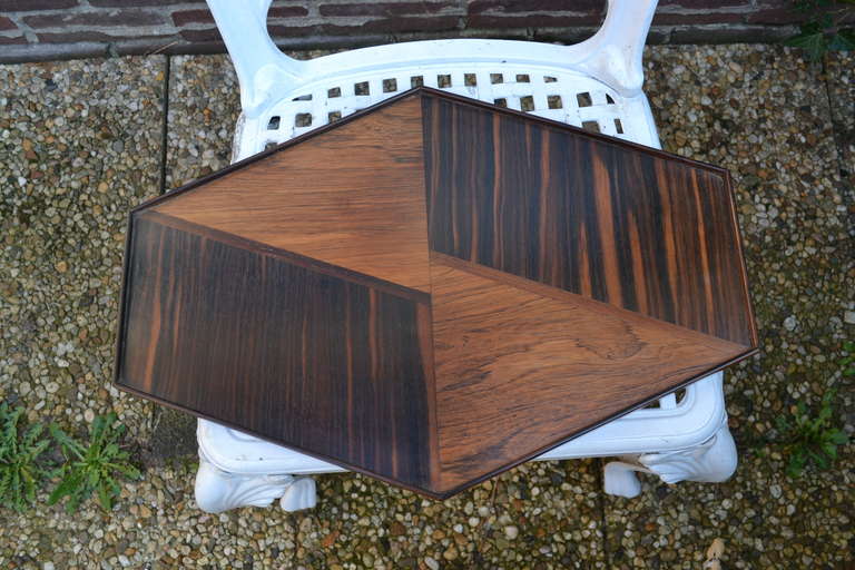 Rare Art Deco Tea Tray in Different Rosewoods