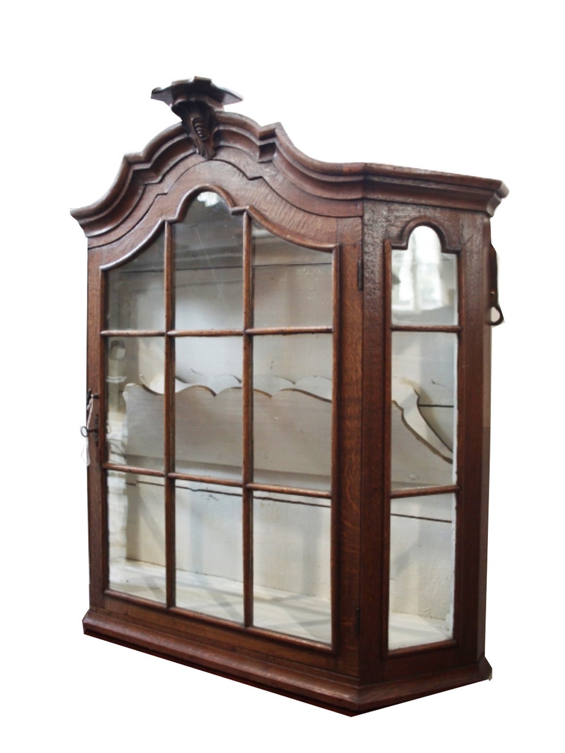 Antique Dutch Hanging China Cabinet For Sale