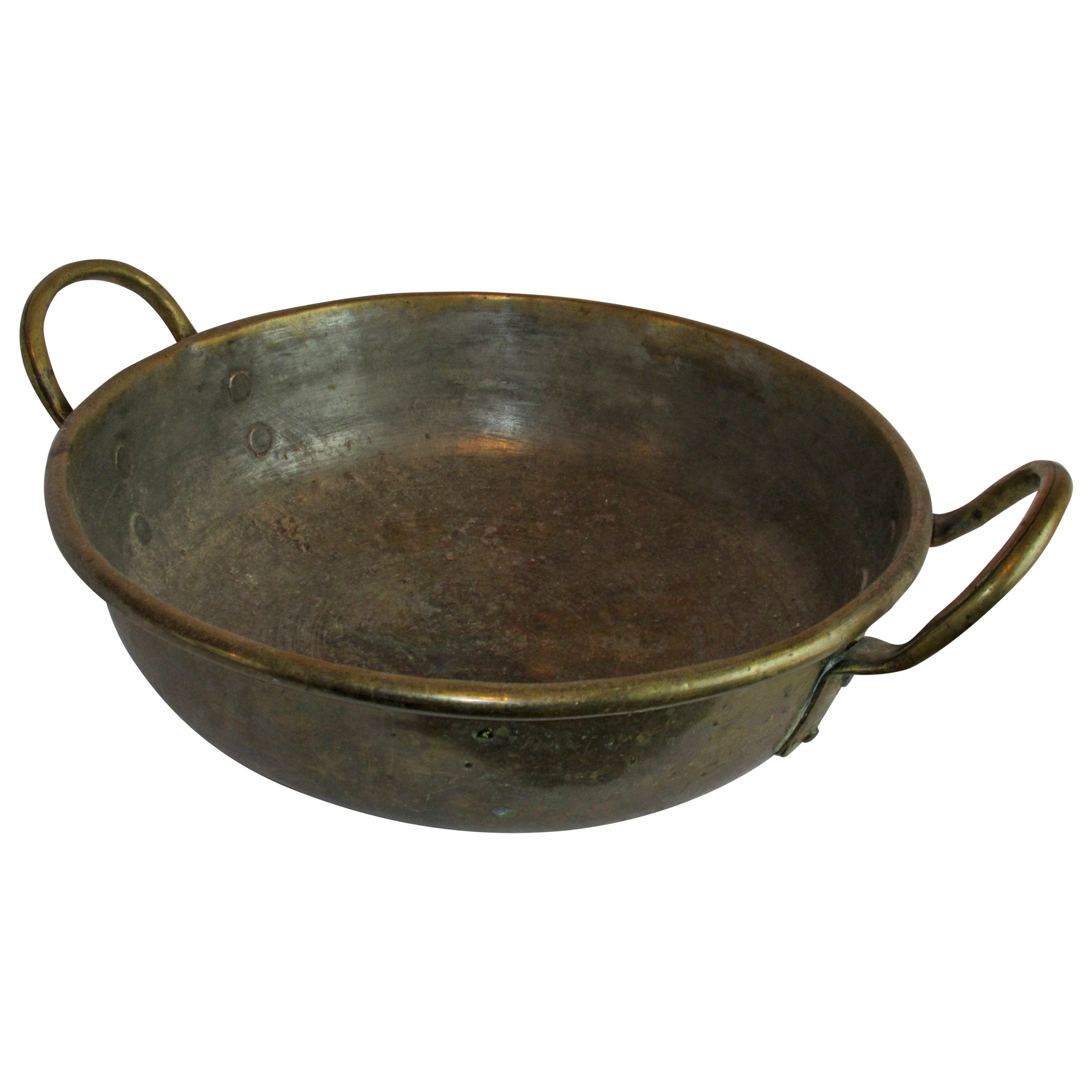Brass 'Gratin Dish' or 'Gratinating Pan' with Ears For Sale