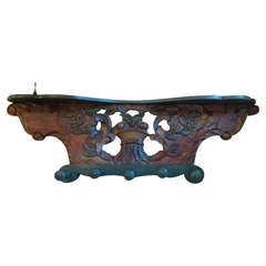 Polychrome 18th Century Coat Rack