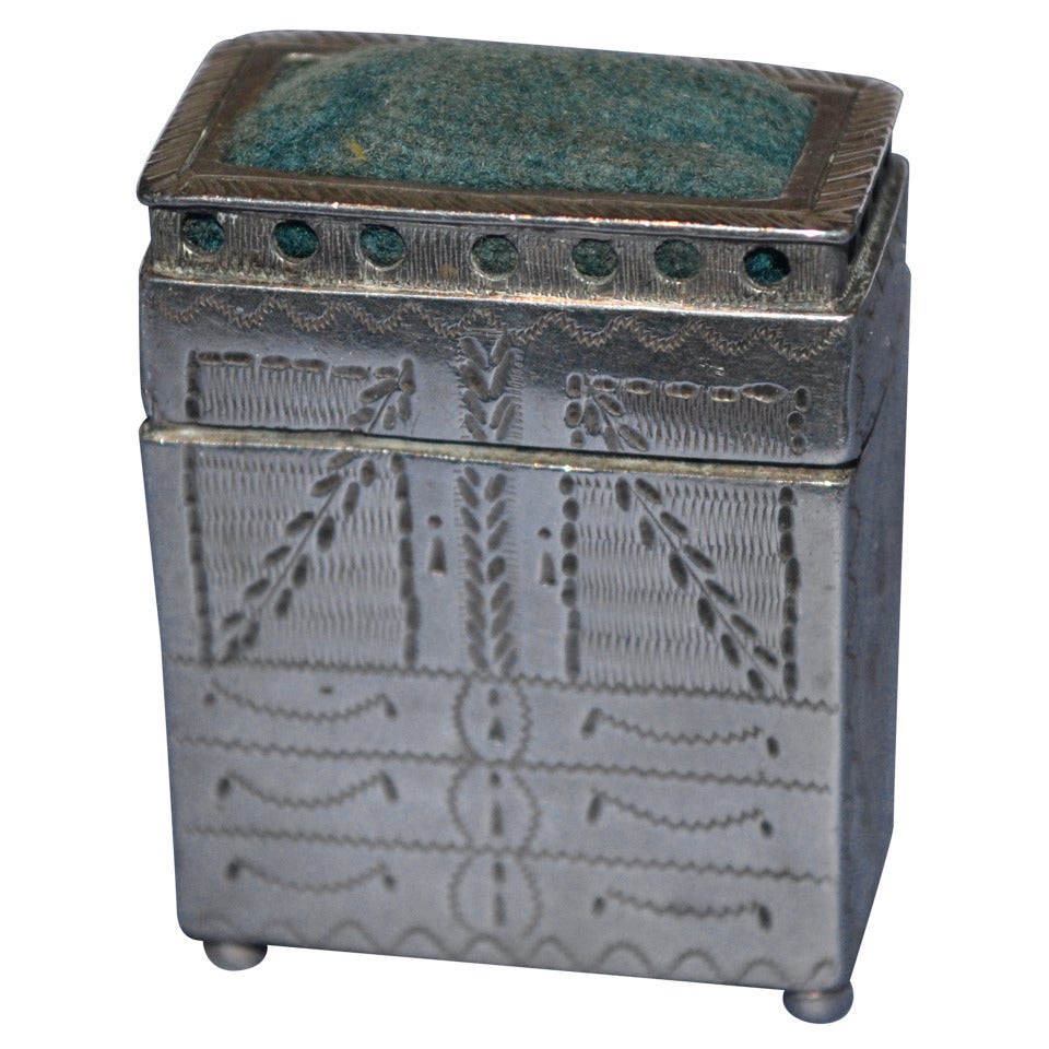 Rare Dutch Silver Snuff-Box in the Form of a Cabinet For Sale
