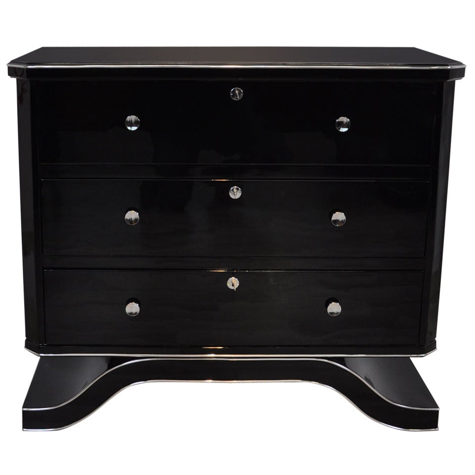 Black Chest of Drawers For Sale