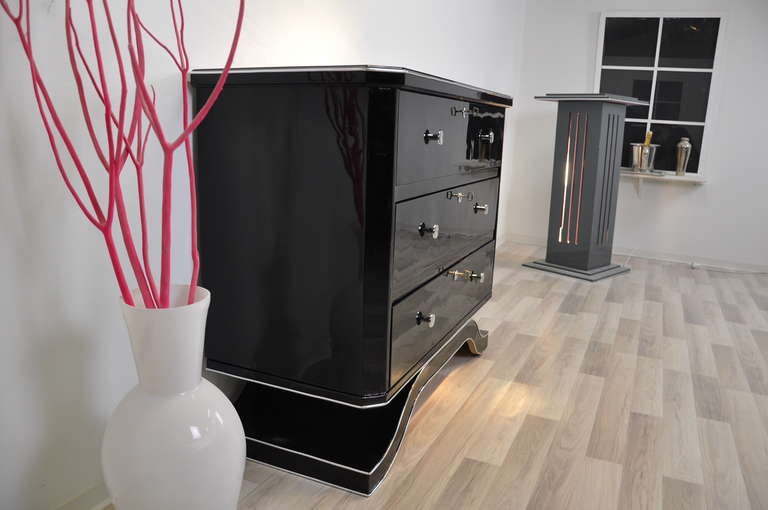Black Chest of Drawers In New Condition For Sale In Senden, NRW