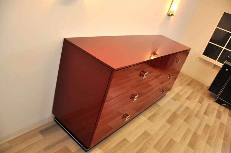 Large Modern Style Sideboard in Rosso Red In New Condition For Sale In Senden, NRW