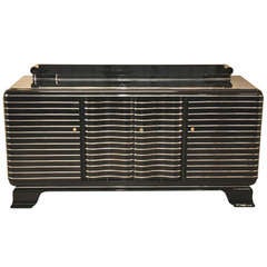 Art Deco Chrome Liner Sideboard From New York