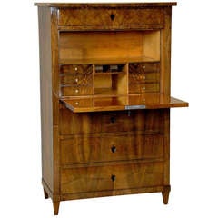 Beautiful Biedermeier Secretary Walnut