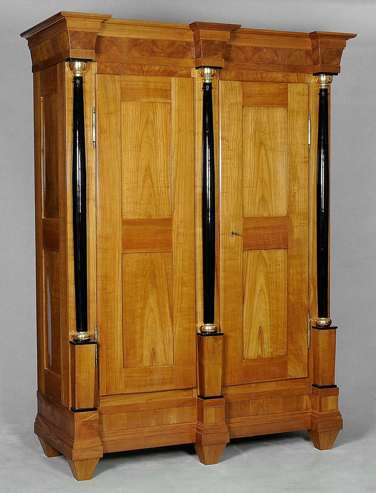 Unique Biedermeier Cabinet Made Of Cherry Wood