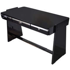 Bauhaus Desk in High Gloss Black