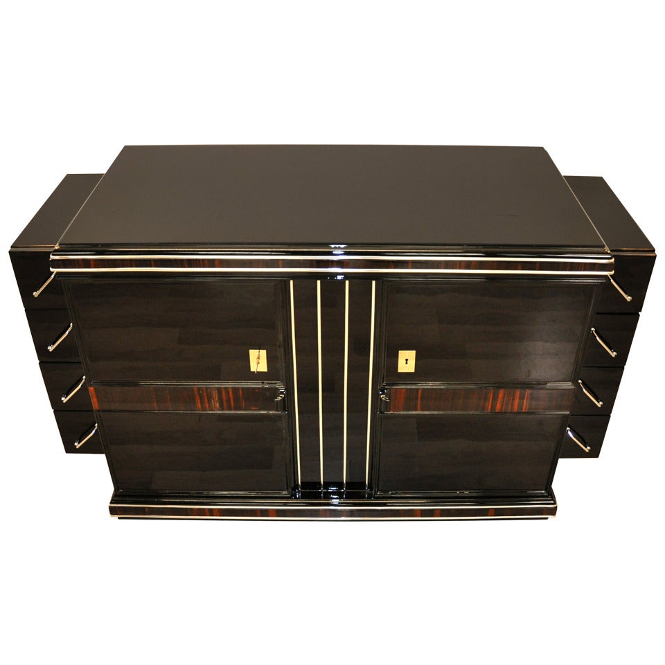 Small Belgian Art Deco Sideboard For Sale