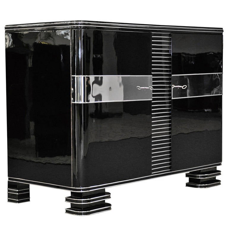 Art Deco Chrome Dresser at 1stDibs