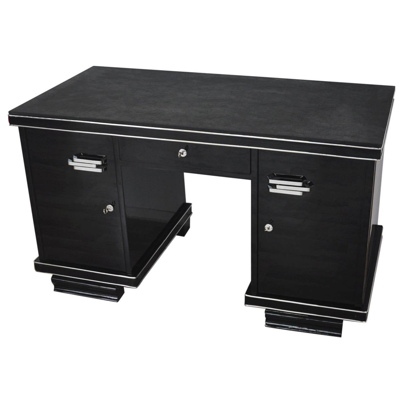 Belgische Art Deco Schreibtisch 1