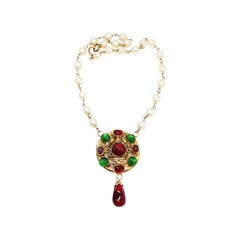 Vintage Rare Byzantine Chanel Necklace 1985