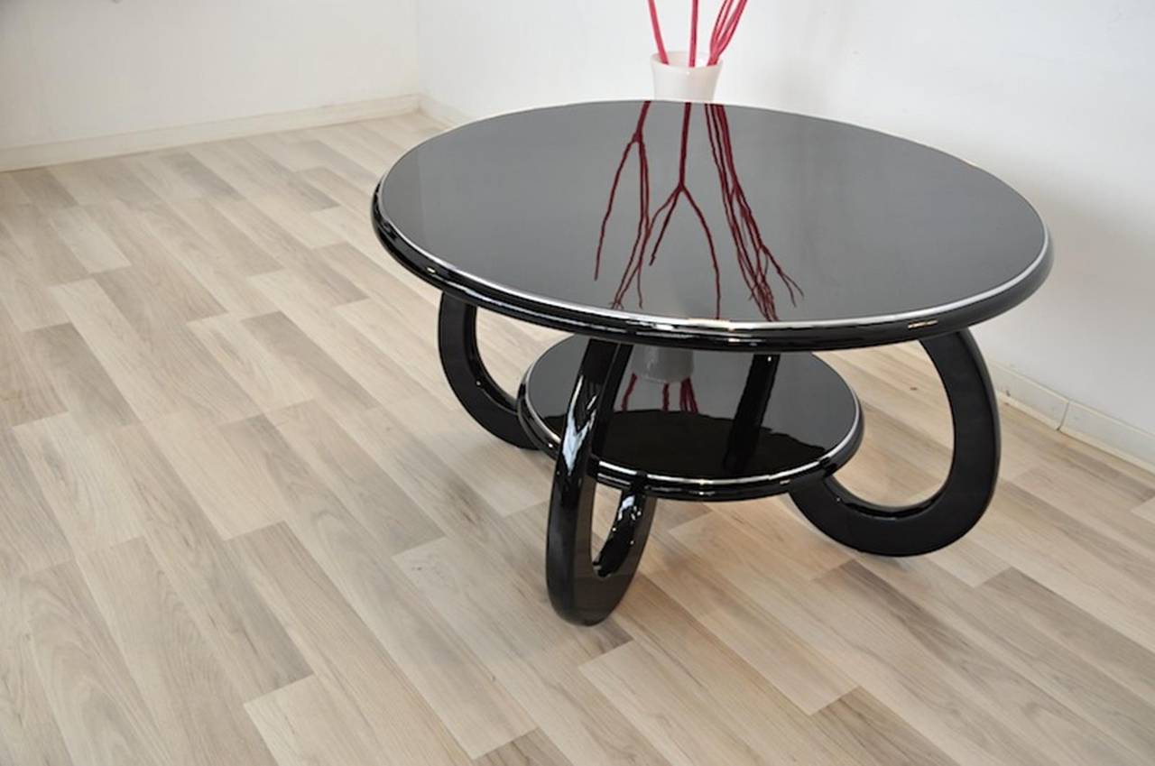 Mid-20th Century Round Art Deco Coffee Table