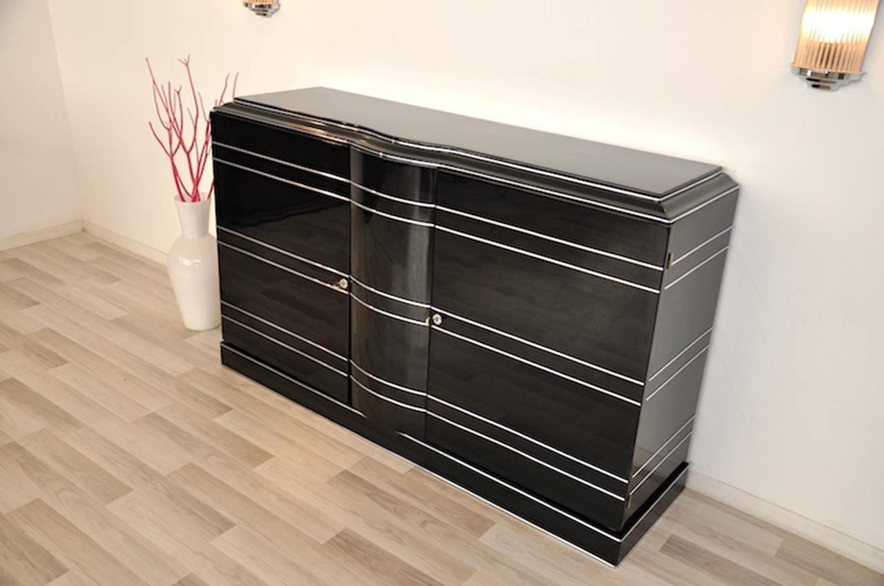 Mid-20th Century Art Deco Sideboard and Chromeliner
