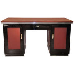 Vintage Art Deco Desk from a Mansion in Lyon